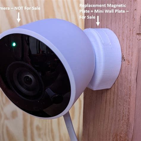 mounting a nest camera|nest camera wall mount plate.